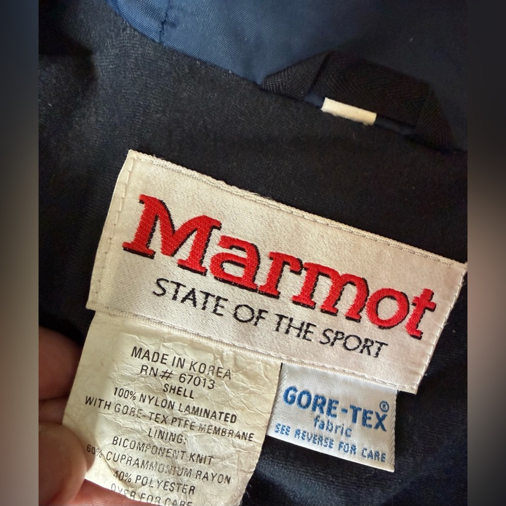 Vintage Marmot Men’s Gore-Tex Shell Jacket Sz L Red - Picture 4 of 10